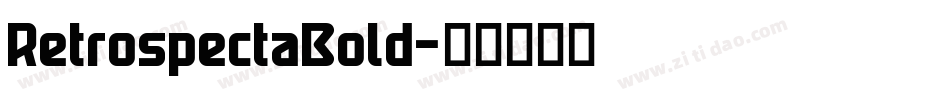 RetrospectaBold字体转换
