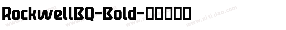 RockwellBQ-Bold字体转换