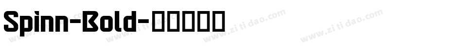 Spinn-Bold字体转换
