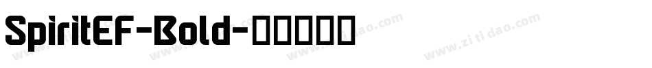 SpiritEF-Bold字体转换