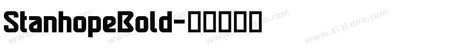 StanhopeBold字体转换