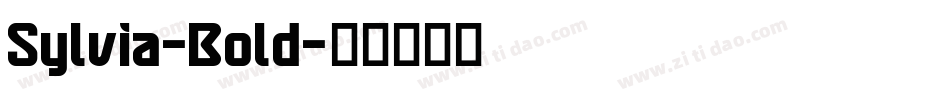 Sylvia-Bold字体转换