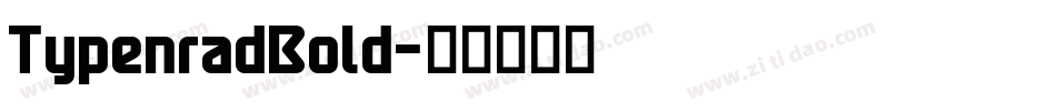 TypenradBold字体转换