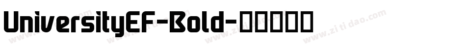 UniversityEF-Bold字体转换