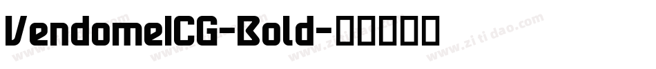 VendomeICG-Bold字体转换