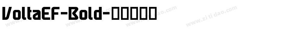 VoltaEF-Bold字体转换