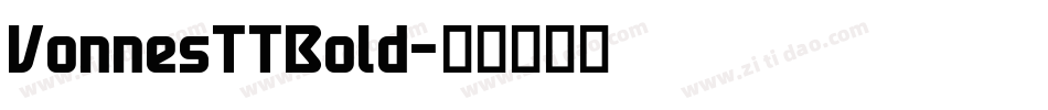VonnesTTBold字体转换