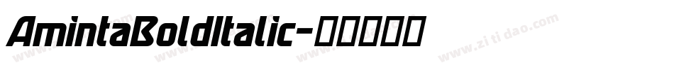 AmintaBoldItalic字体转换