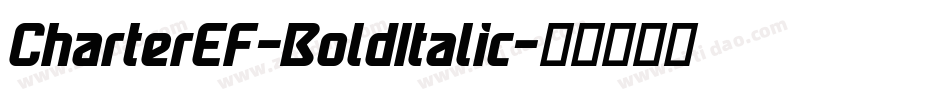 CharterEF-BoldItalic字体转换