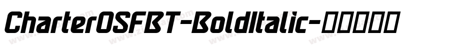 CharterOSFBT-BoldItalic字体转换