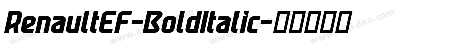RenaultEF-BoldItalic字体转换