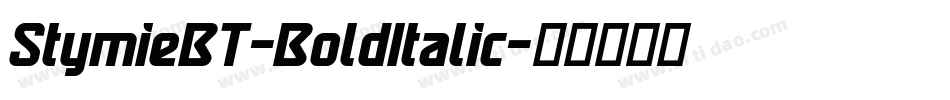 StymieBT-BoldItalic字体转换
