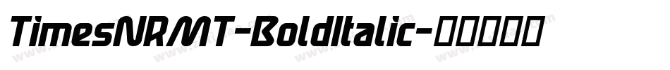 TimesNRMT-BoldItalic字体转换