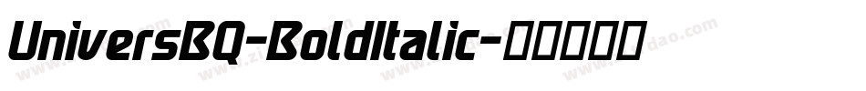 UniversBQ-BoldItalic字体转换