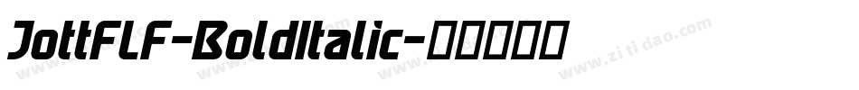 JottFLF-BoldItalic字体转换