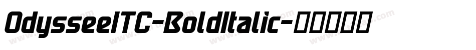 OdysseeITC-BoldItalic字体转换