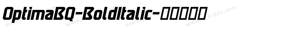 OptimaBQ-BoldItalic字体转换