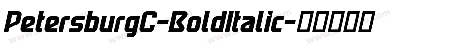 PetersburgC-BoldItalic字体转换