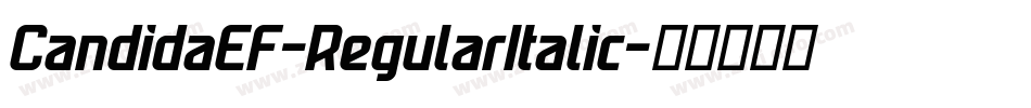 CandidaEF-RegularItalic字体转换