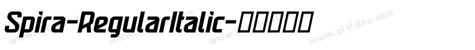 Spira-RegularItalic字体转换