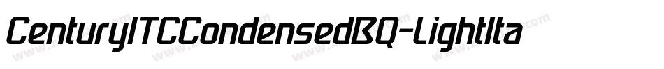 CenturyITCCondensedBQ-LightItalic字体转换