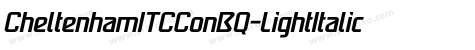 CheltenhamITCConBQ-LightItalic字体转换