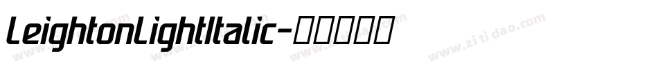 LeightonLightItalic字体转换