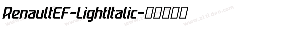 RenaultEF-LightItalic字体转换
