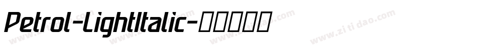 Petrol-LightItalic字体转换