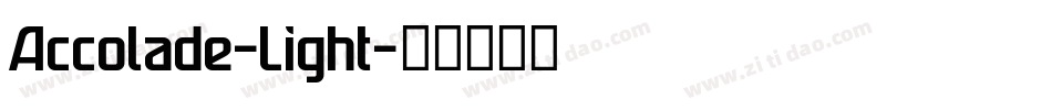 Accolade-Light字体转换