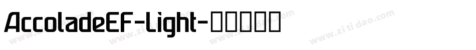 AccoladeEF-Light字体转换