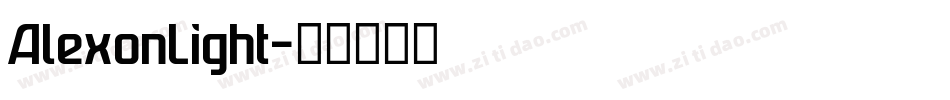 AlexonLight字体转换