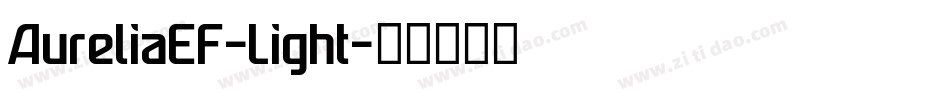 AureliaEF-Light字体转换
