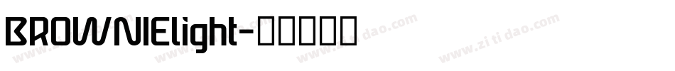 BROWNIElight字体转换