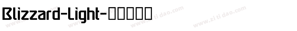 Blizzard-Light字体转换