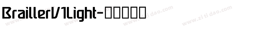 BraillerV1Light字体转换
