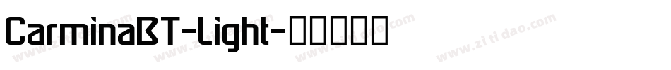 CarminaBT-Light字体转换