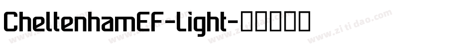 CheltenhamEF-Light字体转换