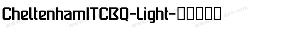 CheltenhamITCBQ-Light字体转换