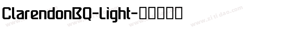 ClarendonBQ-Light字体转换