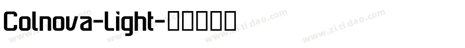 Colnova-Light字体转换