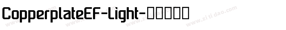 CopperplateEF-Light字体转换