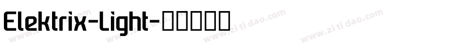 Elektrix-Light字体转换