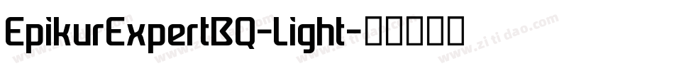 EpikurExpertBQ-Light字体转换