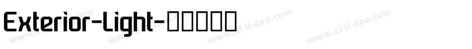 Exterior-Light字体转换