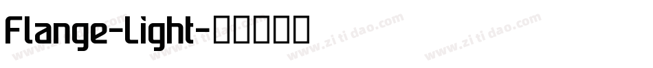 Flange-Light字体转换