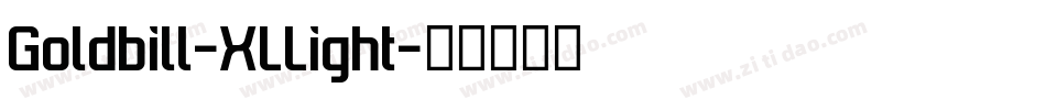 Goldbill-XLLight字体转换