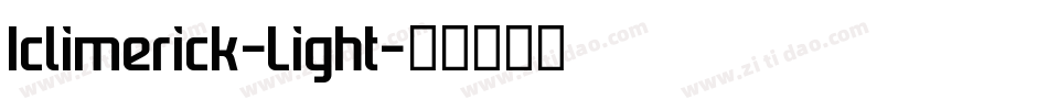 Iclimerick-Light字体转换
