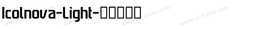 Icolnova-Light字体转换
