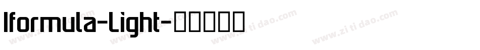 Iformula-Light字体转换